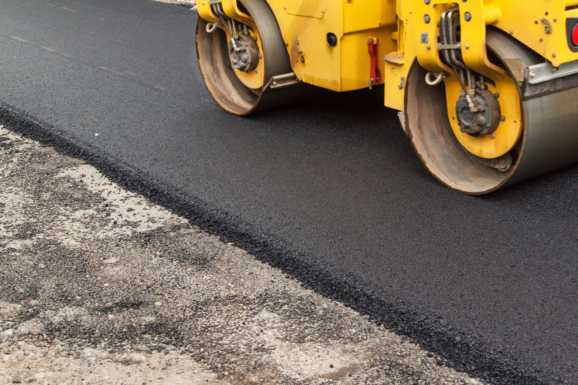 new asphalt paving