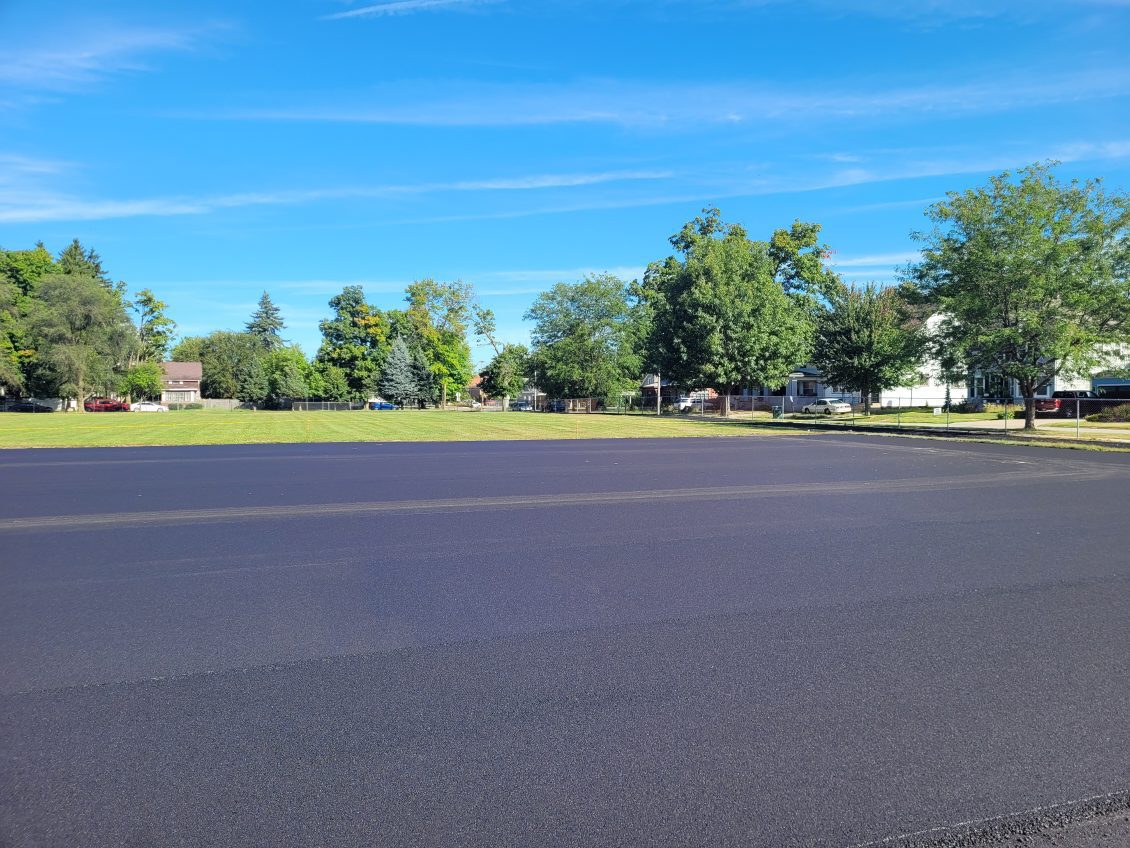 asphalt parking lot asphalt parking lot
