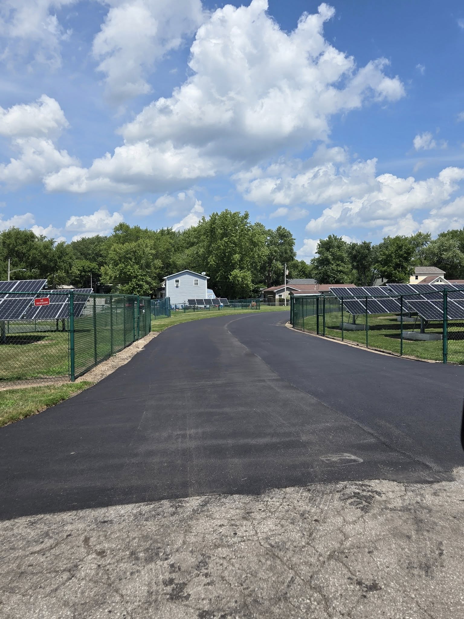 westville high school asphalt parking lot