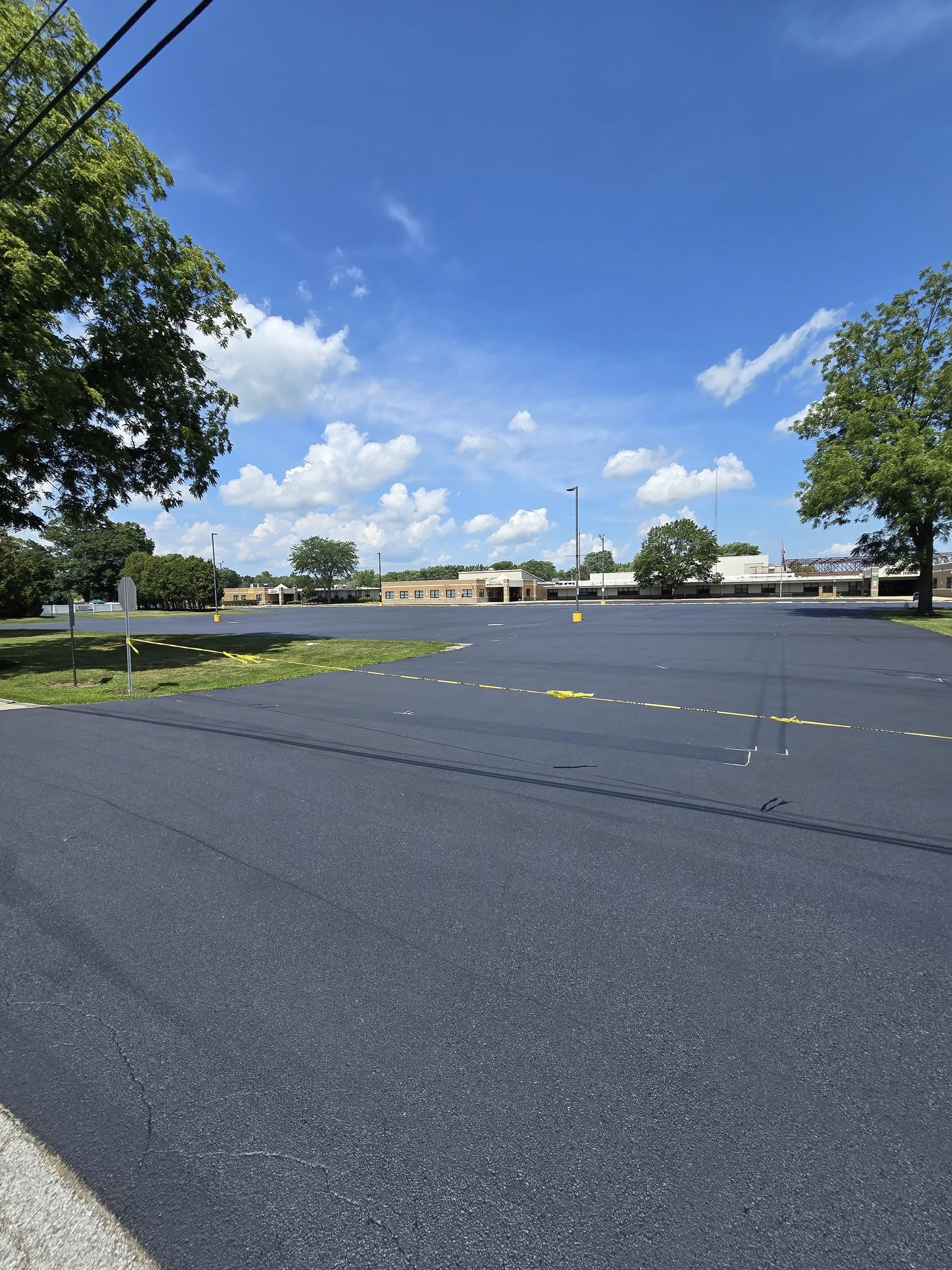 westville high school asphalt parking lot